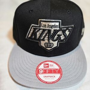 NWT NHL New Era 9Fifty Black Gray Los Angeles Kings Snapback Hat Cap